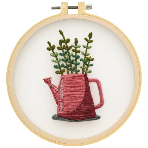 Make It  Embroidery Kit - Flower Jug  - 10.6 x 6.8 cm