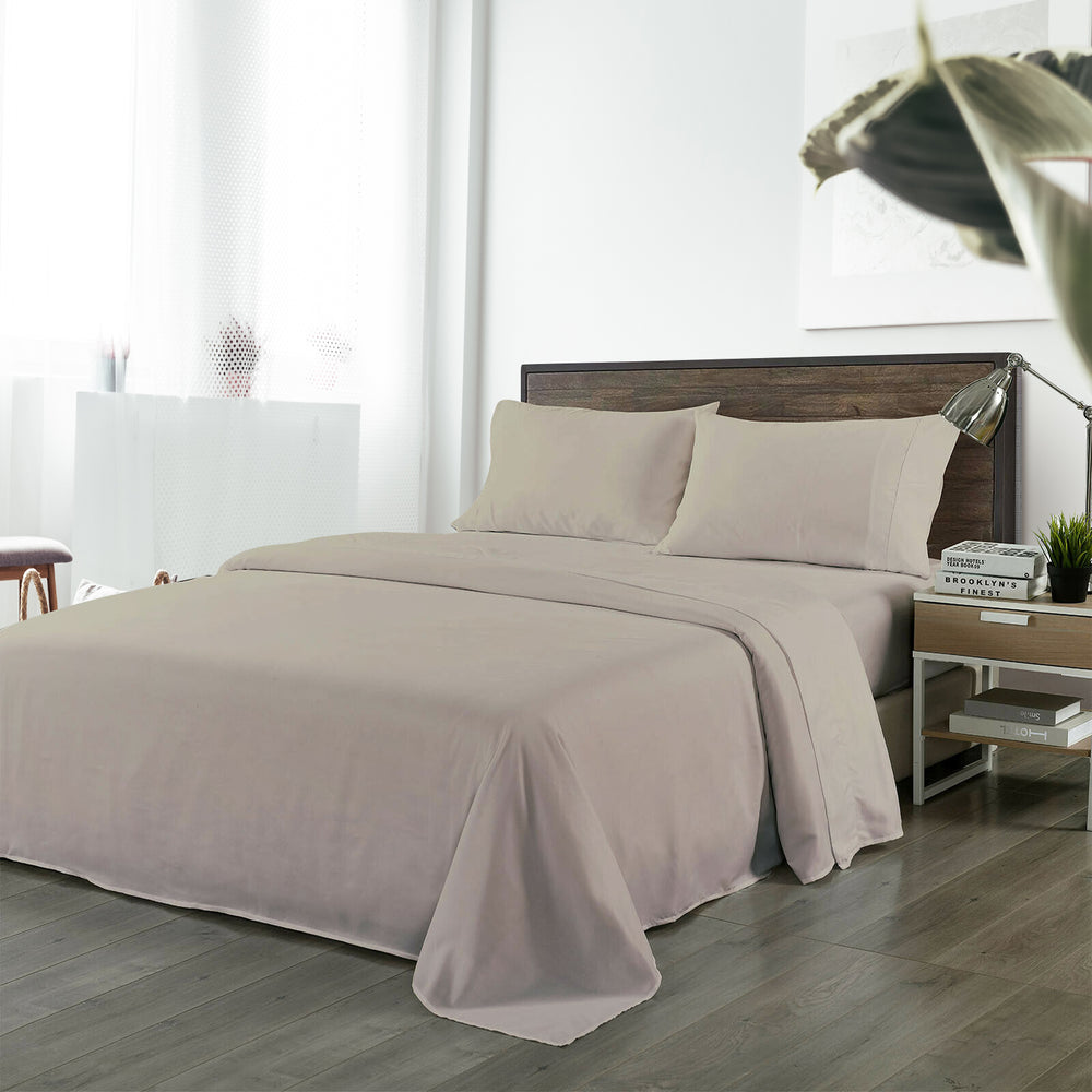 Royal Comfort Blended Bamboo Sheet Set Warm Grey - Queen