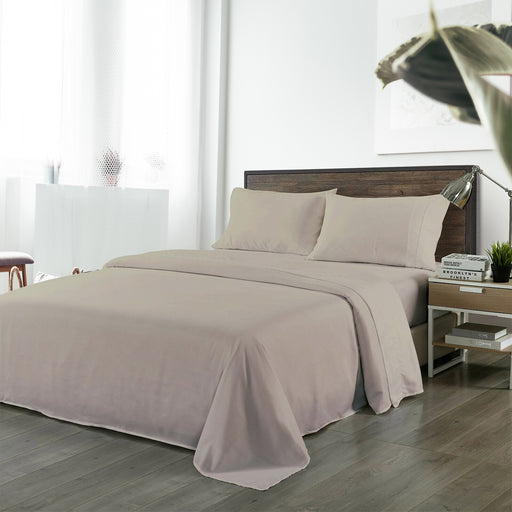 Royal Comfort Blended Bamboo Sheet Set Warm Grey - Queen