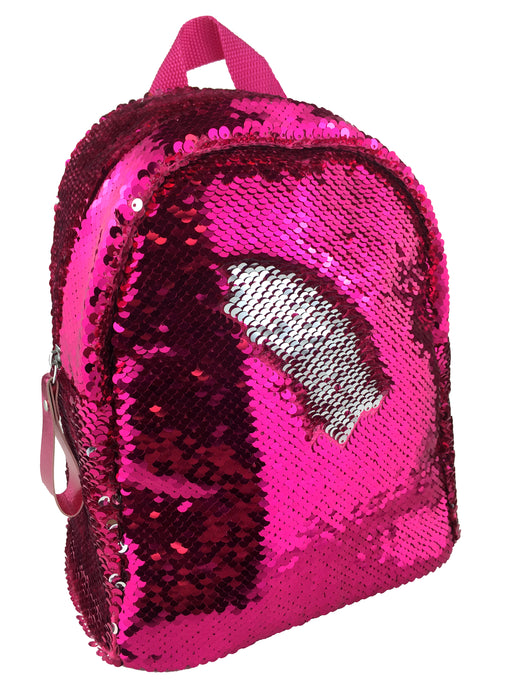 Harlequin Shimmer Backpack- Hot Pink