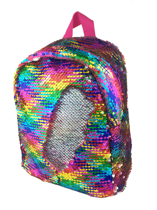 Harlequin Shimmer Backpack- Rainbow