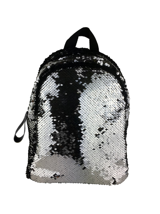 Harlequin Shimmer Backpack- Silver