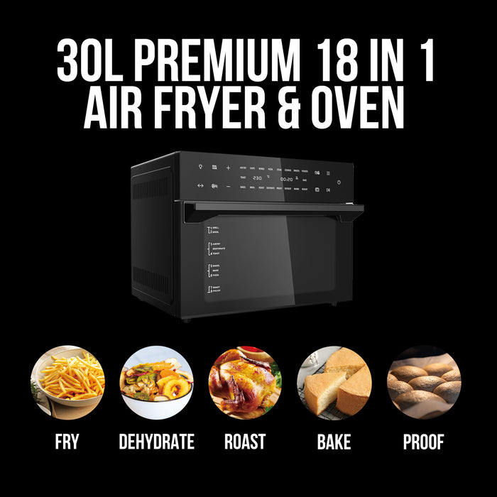 30L Air Fryer - Black