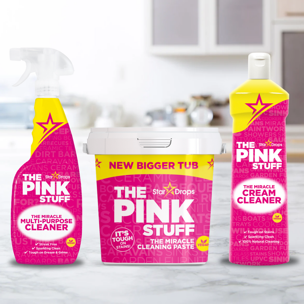 The Pink Stuff Stardrops The Miracle Cream Cleaner 500ml PACK OF 2