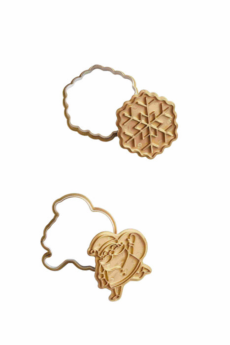 Christmas Cookie Cutter & Stamp Set