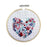 Make It Cross Stitch Kit 4 inch Round - Flower Heart