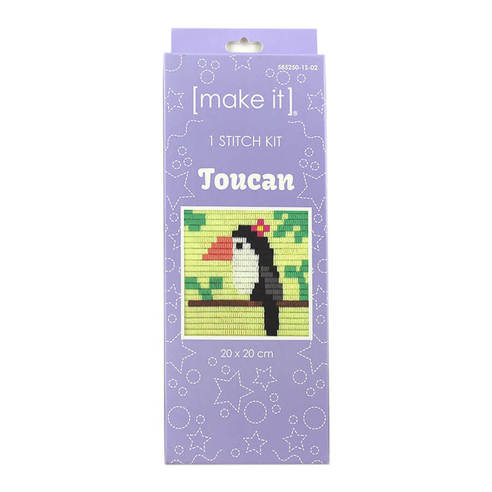 Make It 1 Stitch Kit -Toucan  20 x 20 cm
