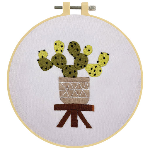 Make It  Embroidery Kit - Cactus - 10 x 8.2 cm