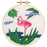 Make It  Embroidery Kit - Flamingo- 13.5 x 13.3 cm