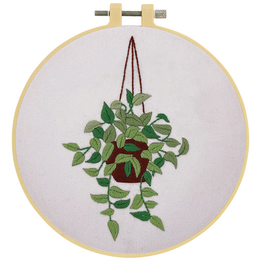 Make It  Embroidery Kit - Hanging Pot - 14.1 X 8.6 cm