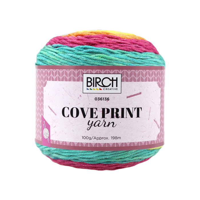 10-Ball Pack Birch Cove Print Yarn 100g in Sunraysia