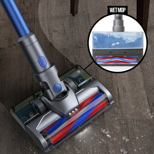 My Genie H20 PRO Wet Mop Stick Vacuum with Mop Function - Blue