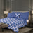 Royal Comfort Bamboo Cooling Reversible 7pc Comforter Set - King - Royal Blue