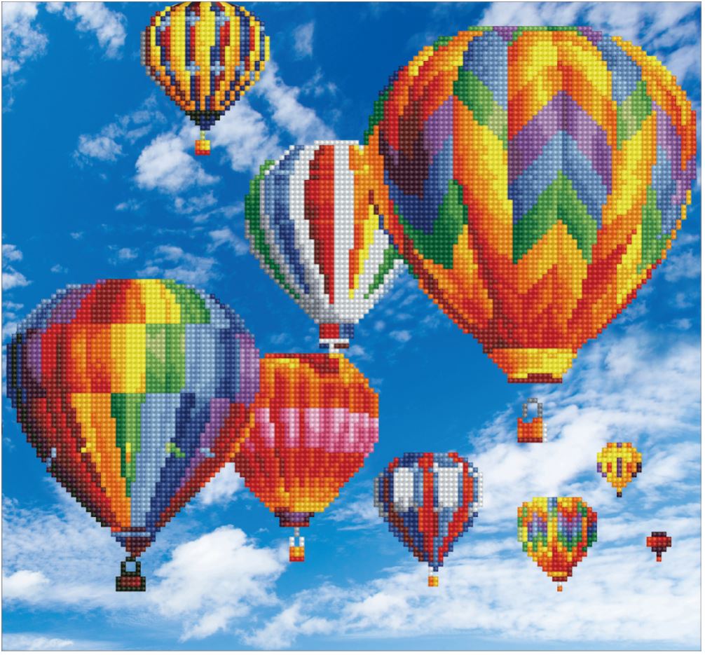 Diamond Dotz Kit - Hot Air Balloons