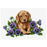 Puppy With Flowers