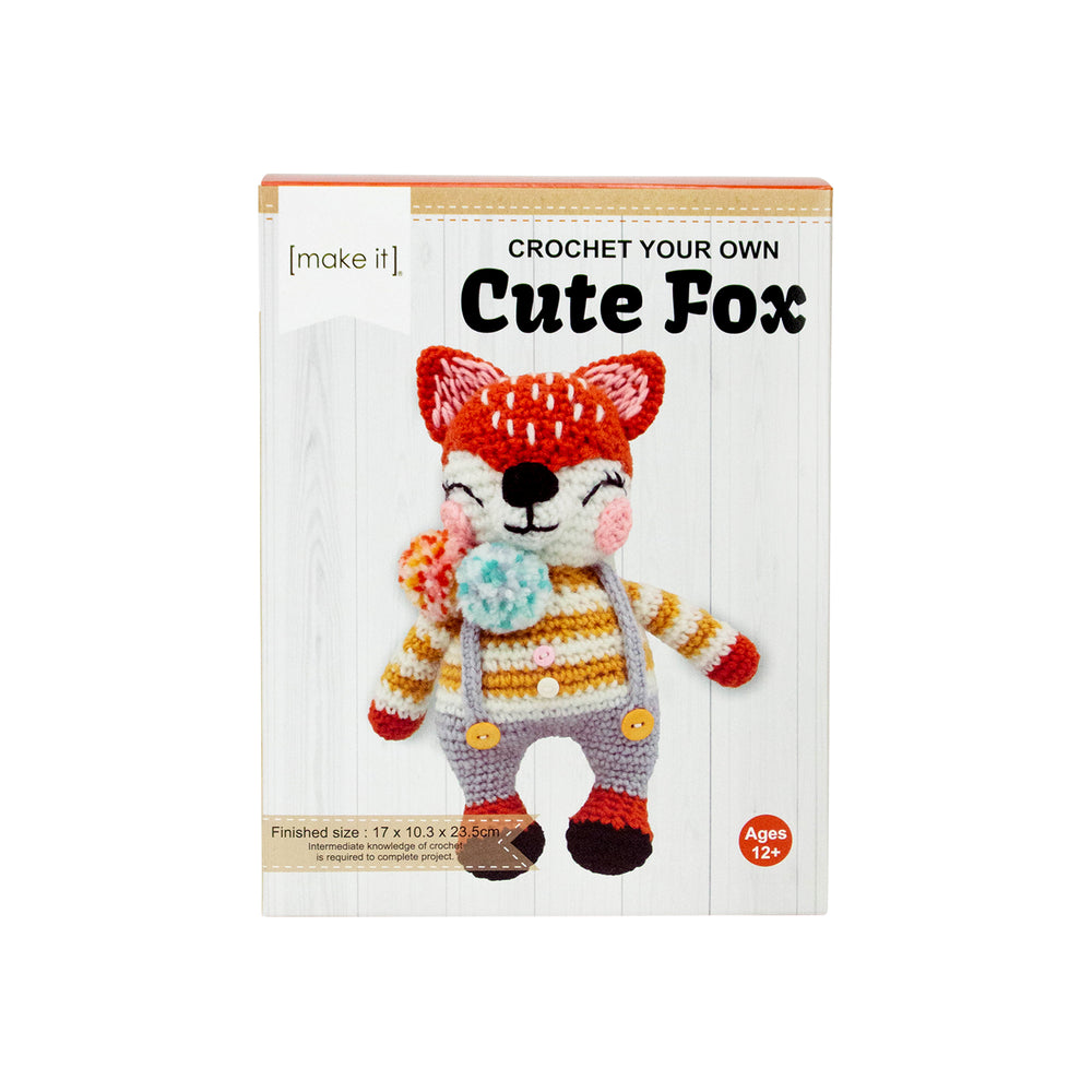 DIY Crochet Kit - Fox 17 x 10.3 x 23.5cm