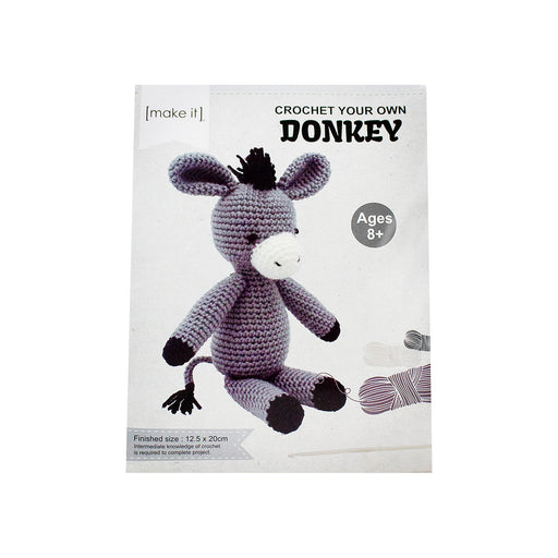 DIY Crochet Make & Play-Donkey 12.5 x 20cm
