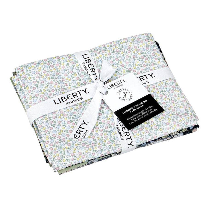 Liberty Fabrics Flower Show Pebble Collection - Bundle 5pc 55 x 45cm