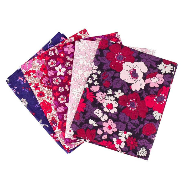 Liberty Fabrics Flower Show Botanical Jewel Collection -  Bundle  5pc 55 x 45cm