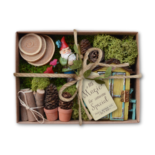 Fairy Garden Kit in a Box - Gardening Gnome