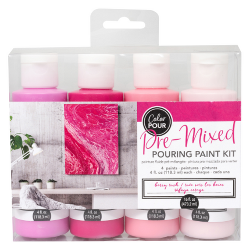 Berry Rush Pre-mixed Pouring Paint kit