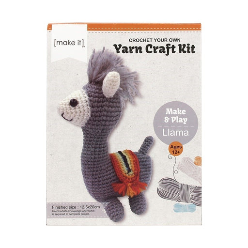 DIY Crochet Animal Kit - Llama 12.5 x 20 cm