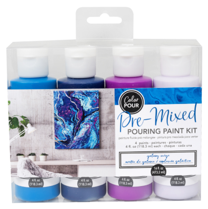 Galaxy Surge Pre-mixed Pouring Paint kit