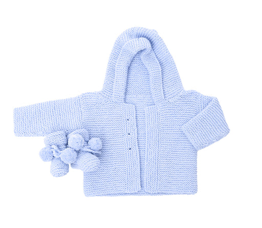 Classic baby cardie and bootie set