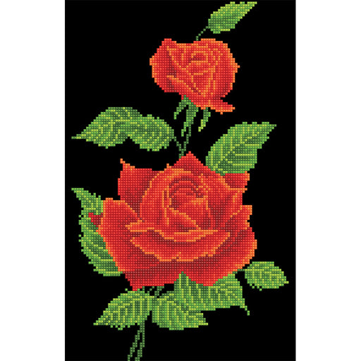Diamond Dotz Red Rose Corsage